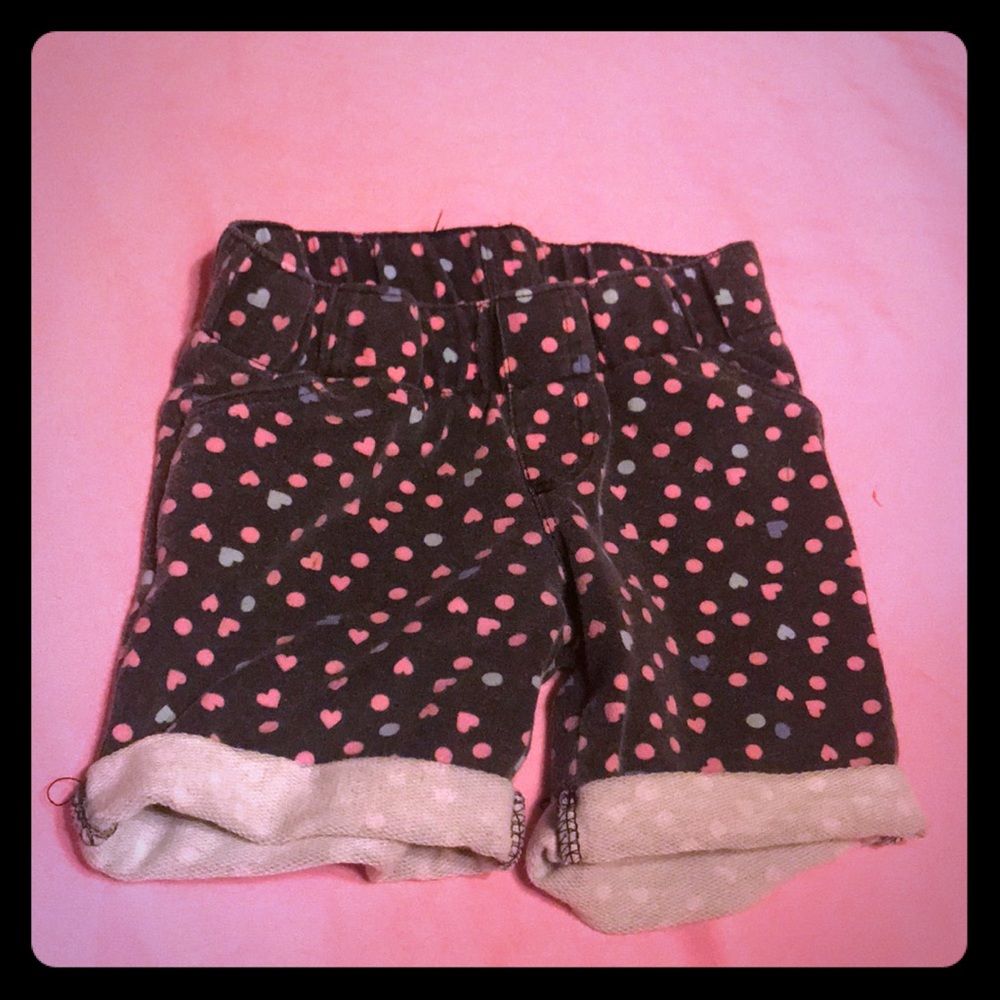 Heart shorts - girls 3T